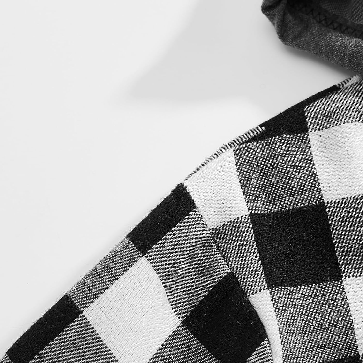 Herr rutiga huvtröjor - Kortärmad sommarskjorta för män UK rutig button down toppar lös passform andningsbara t-shirts hiphop vardagliga t-shirts utomhus träning sweatshirt lätt dragsko huvtröja