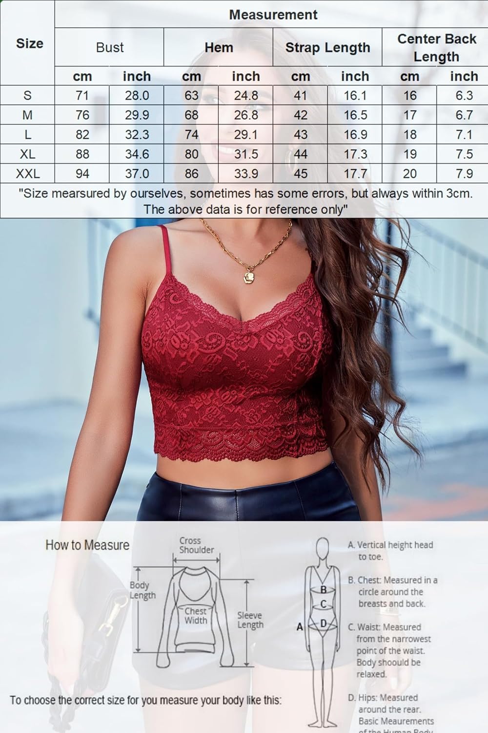Avidlove dam spets bustier topp sexig bralette undertröja basic spagettiremmar camisole V-ringad rygg urtagning design tank toppar crop