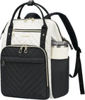 KROSER Laptop Ryggsäck Dator Ryggsäck College Casual Daypack, Quiltad dammig rosa, 17 inch