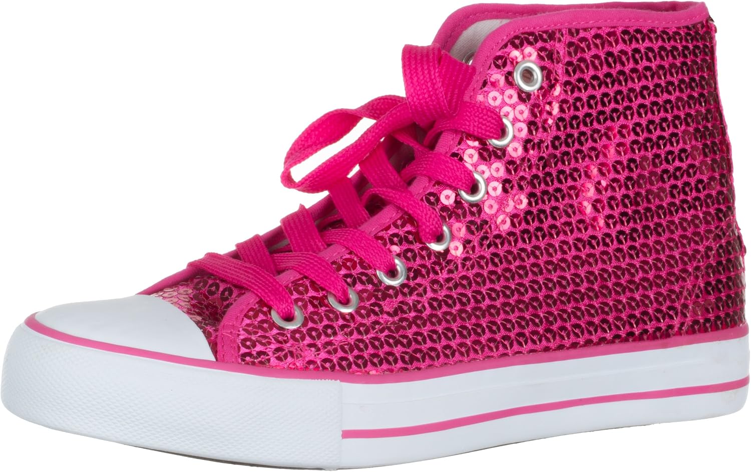 Brandsseller Dam Glitter sneakers paljetter halv höga spets damstövlar.
