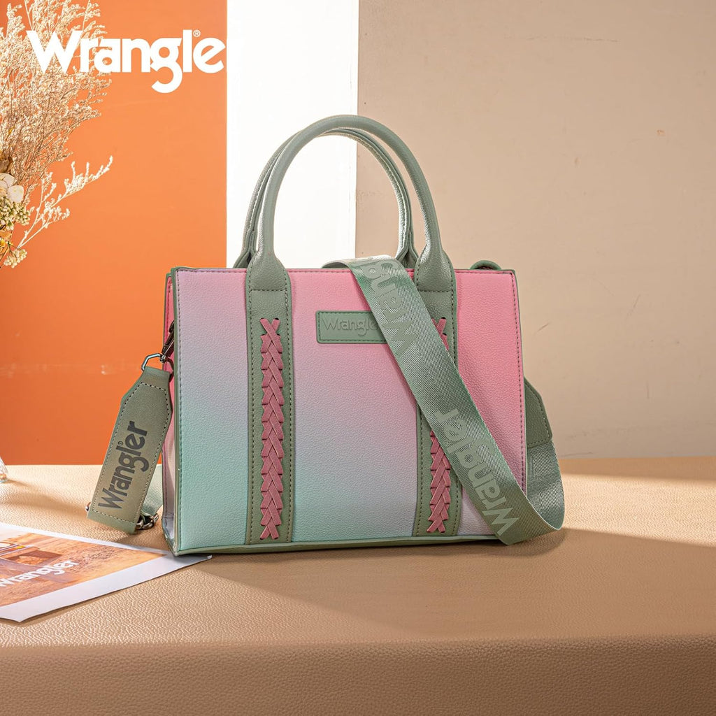 Montana West Wrangler Tote Bag for Women Zipper Shoulder Handbag toteväskor