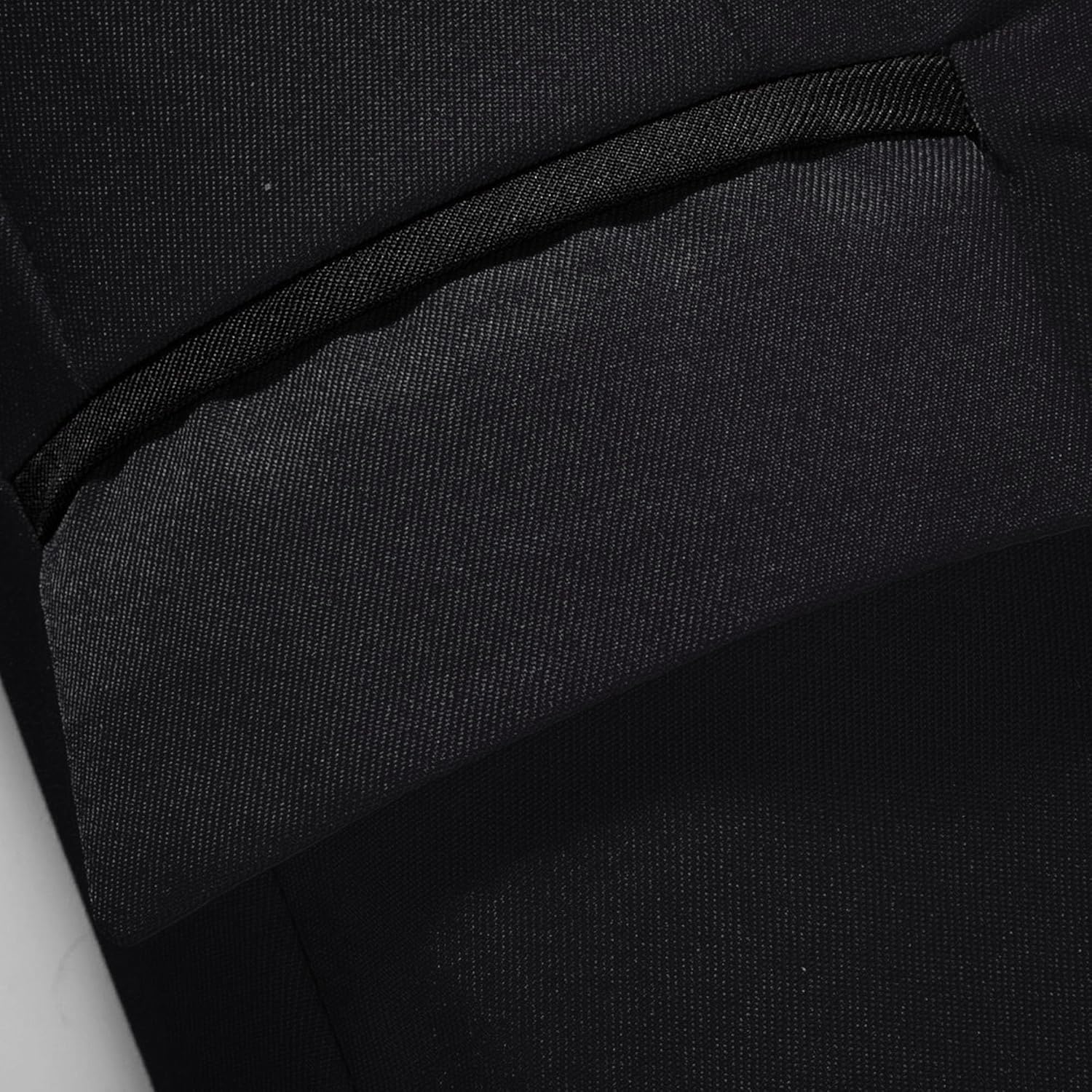 Herr smal passform en knapp blazer jacka notch kavajslag svart trim ficka solid sportdräkt kappa för vardaglig fest bal