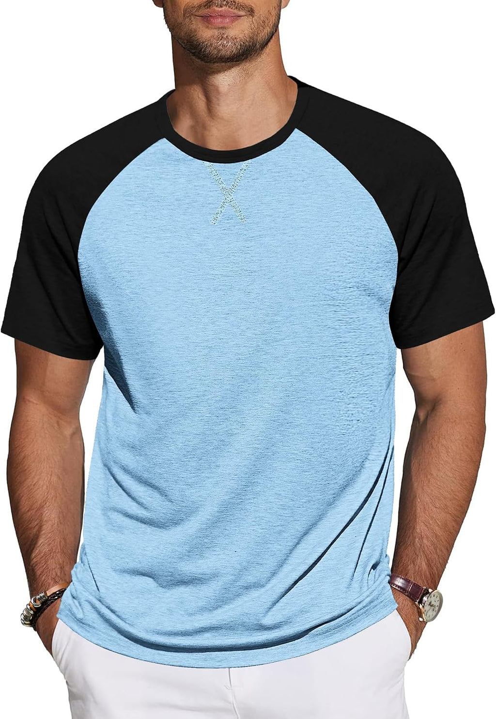 TARAINYA T-shirt herr bomull kortärmad rund hals enfärgad skjortor män sommar M-4XL
