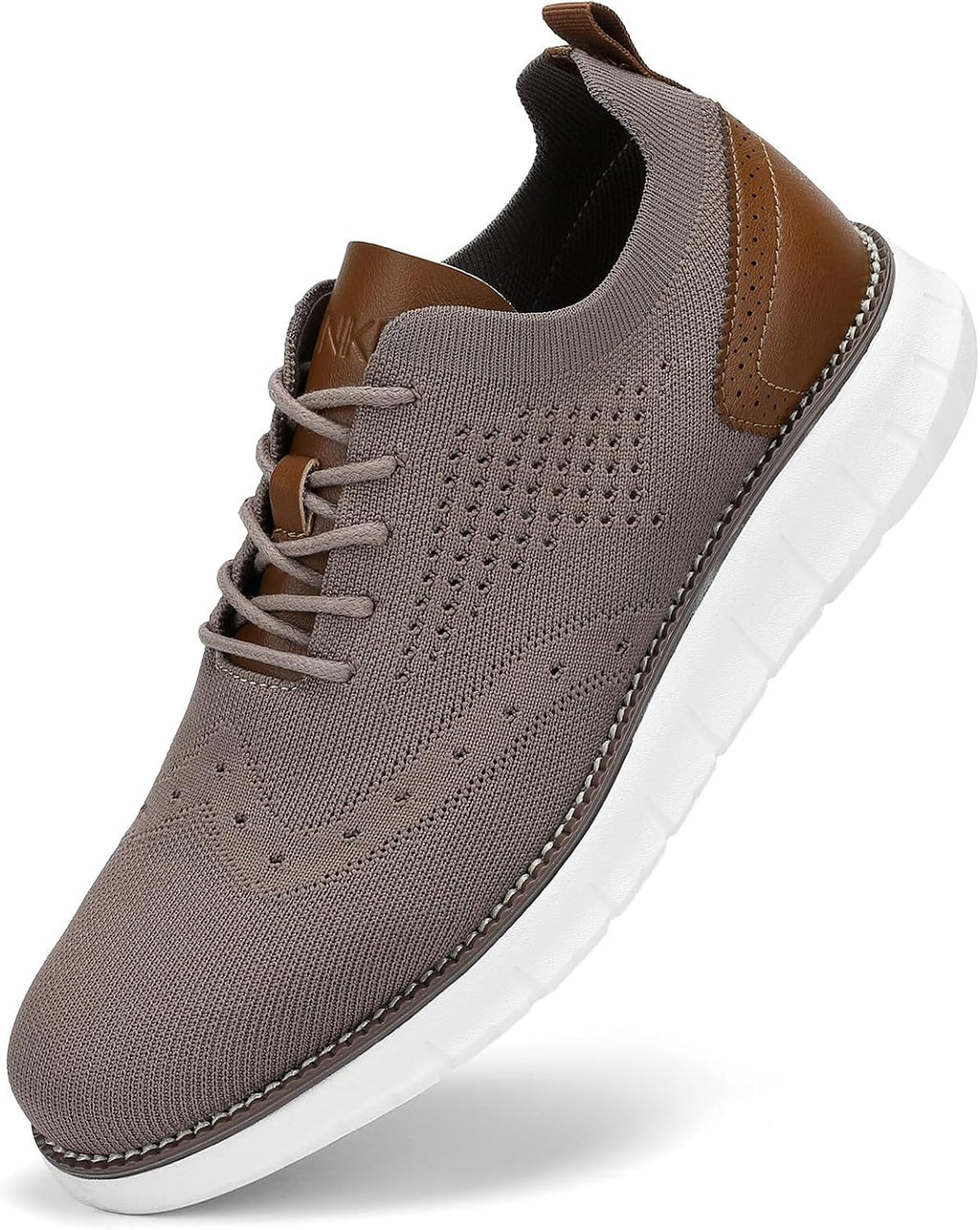 SVNKE mäns Oxfordskor formella promenadskor finskor klassiska halkfria business vardagsskor snörning lätt sneaker