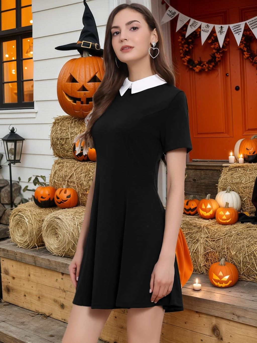 Allegra K dam Vintage Dress A-linje