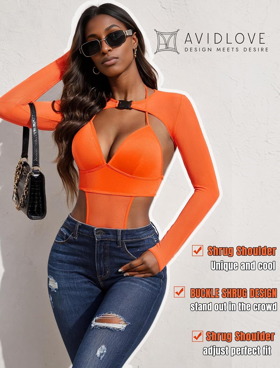 Avidlove Sexiga damunderklädesset, crop top-set, raave tyll, toppar, chica