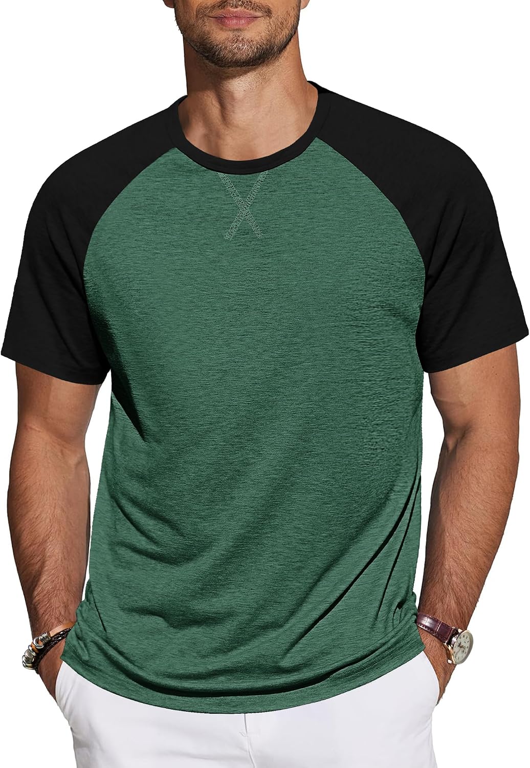 TARAINYA T-shirt herr bomull kortärmad rund hals enfärgad skjortor män sommar M-4XL