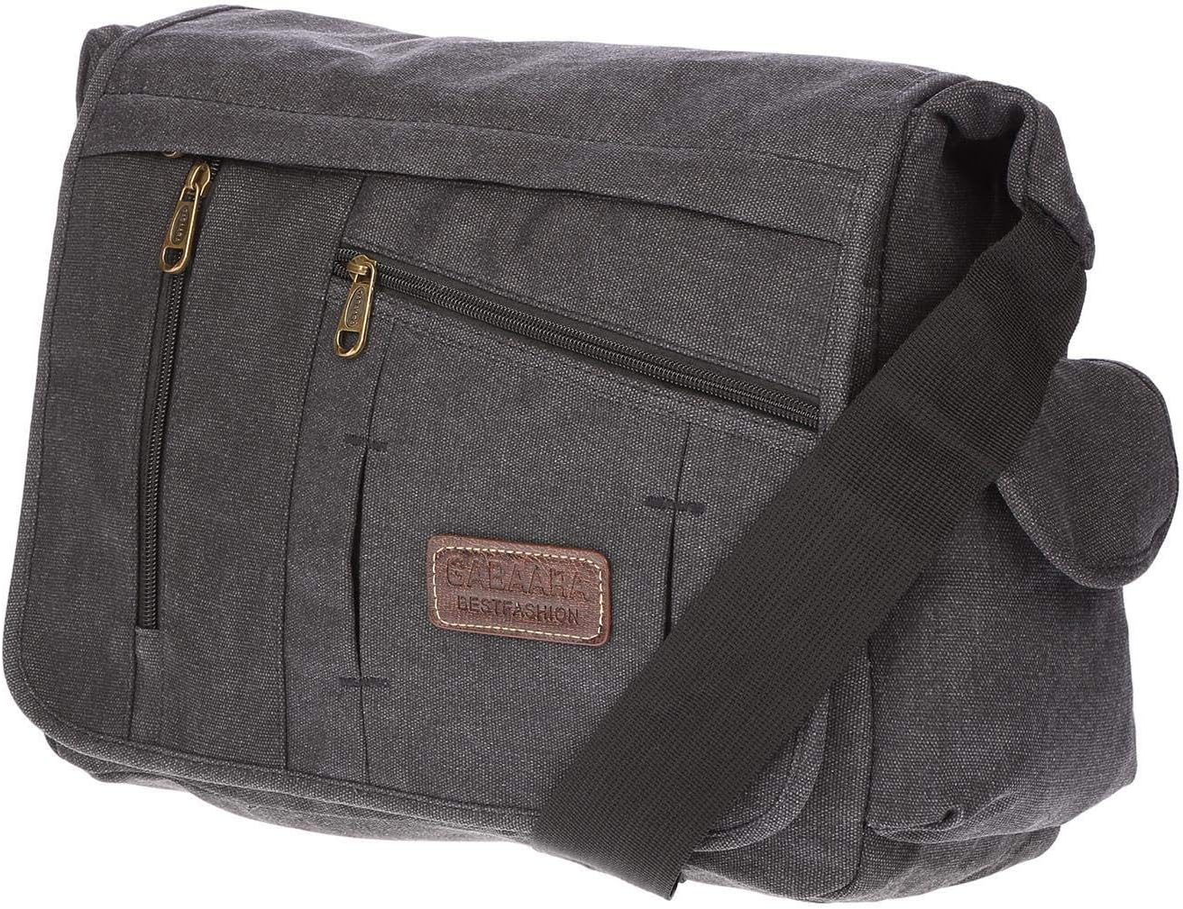 Christian Wippermann stor XL herr dam väska axelväska kanvas Messenger Bag