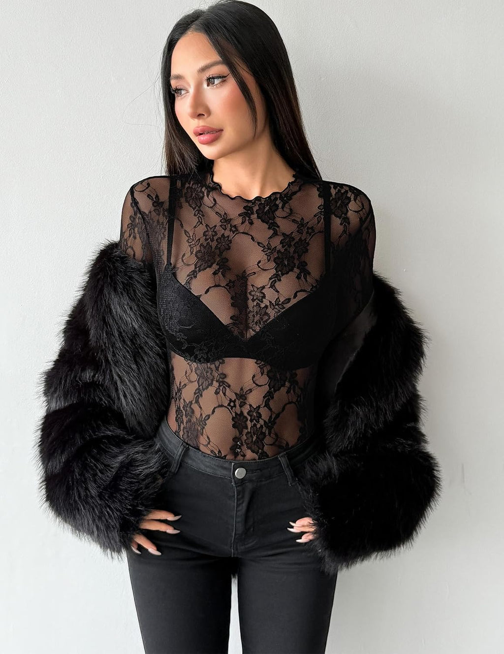 Zeagoo Dam-t-shirt, sexig, transparent nättopp, sheer, genomskinliga toppar för fest och klubbkläder, XS–XXL