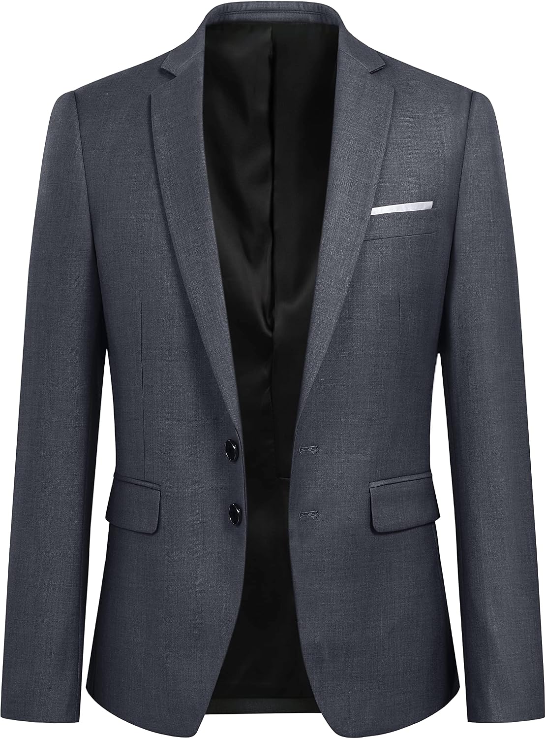 YOUTHUP Herr blazer Slim Fit 2 knappar formell vardaglig kostym jacka bröllop smoking jackor