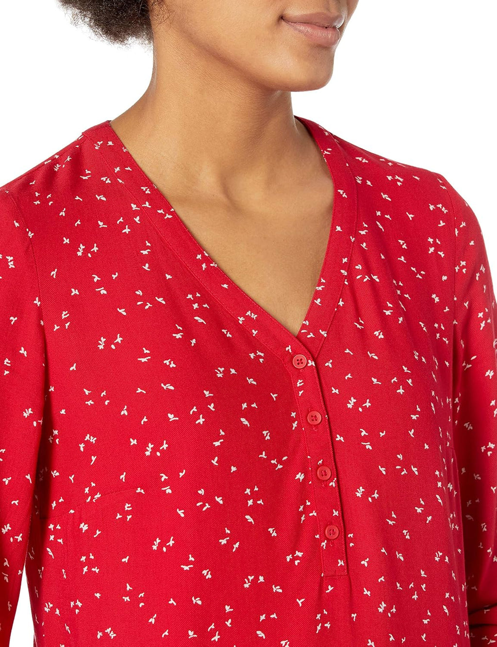 Amazon Essentials dam Popover-skjorta med knapp och trekvartsärmar