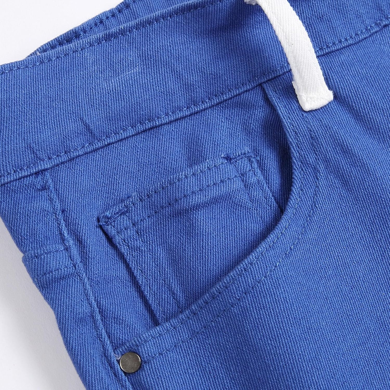 Smala jeans män vintage kontrastfärg smal normal denimbyxa