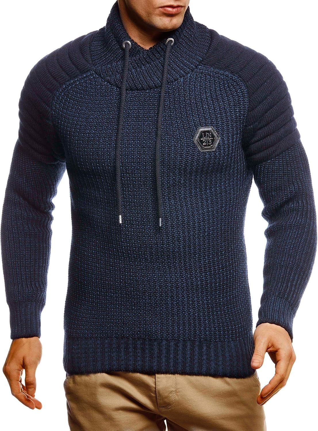 Leif Nelson Pullover stickad tröja för män LN-5235