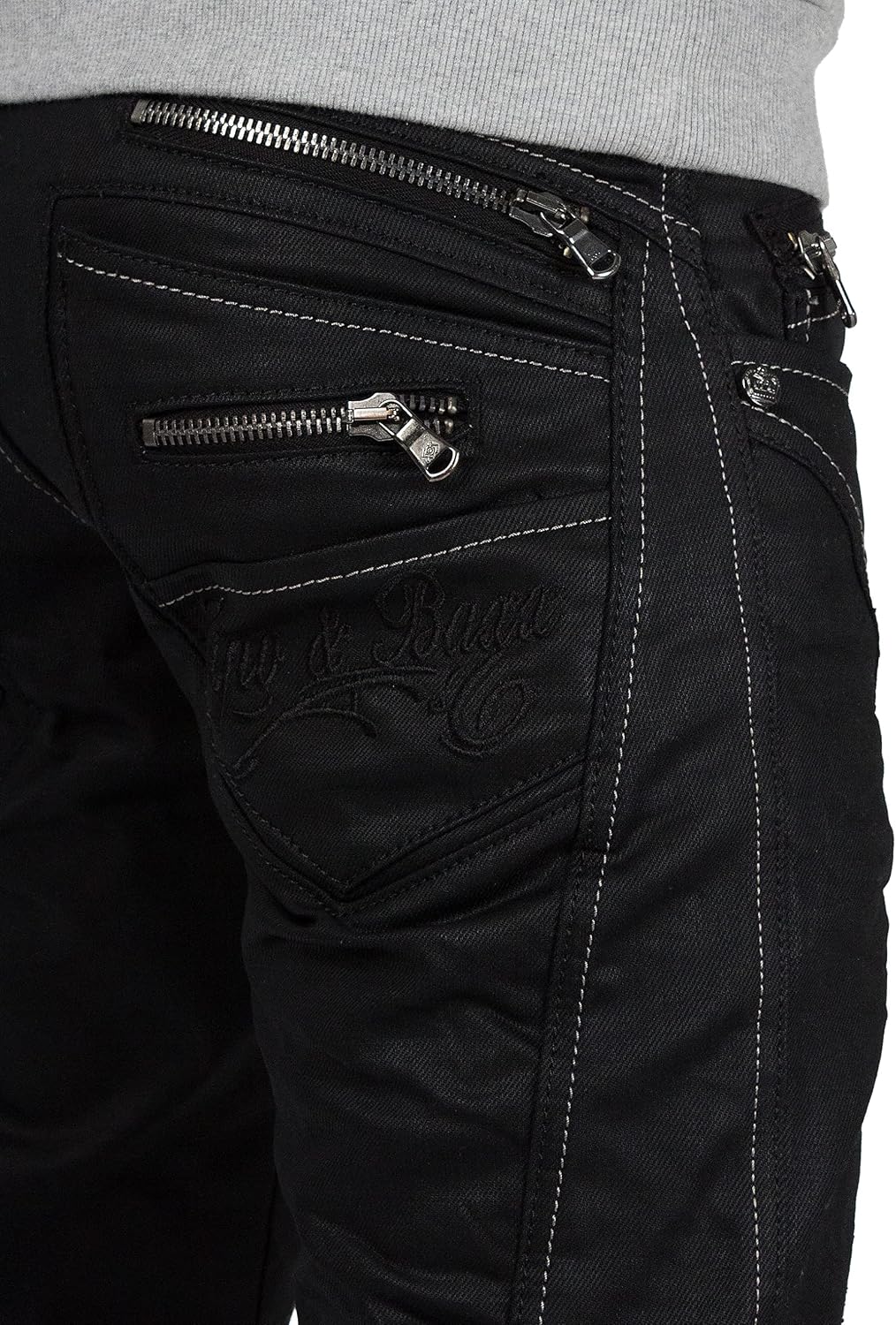 Cipo & Baxx Regular Jeans för män, Blå – 32