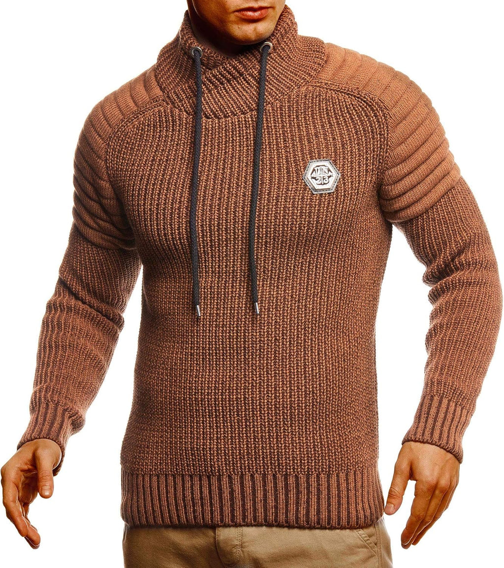 Leif Nelson Pullover stickad tröja för män LN-5235