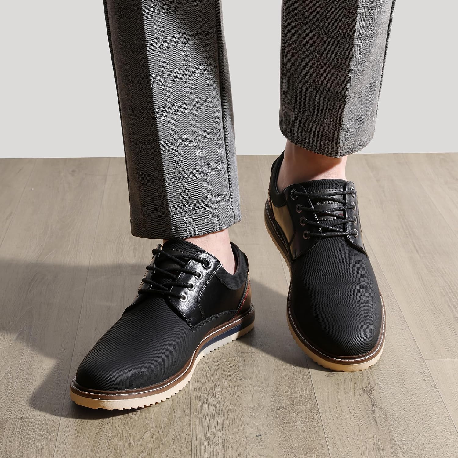Bruno Marc Herr lågskor med snörning affärsklädsel fritidsskor Oxfords Derby Casual läderskor