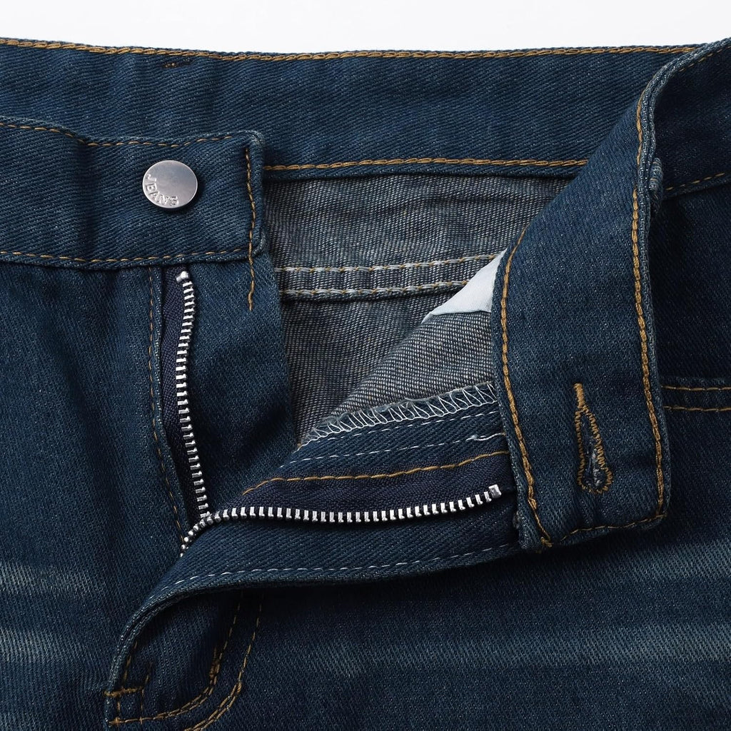 Generiska jeans korta byxor dam slip-jeans dam säckig jeans korta kostymjeans längd 28 tunna kort stretch Y2k lämplig för fritid och hem
