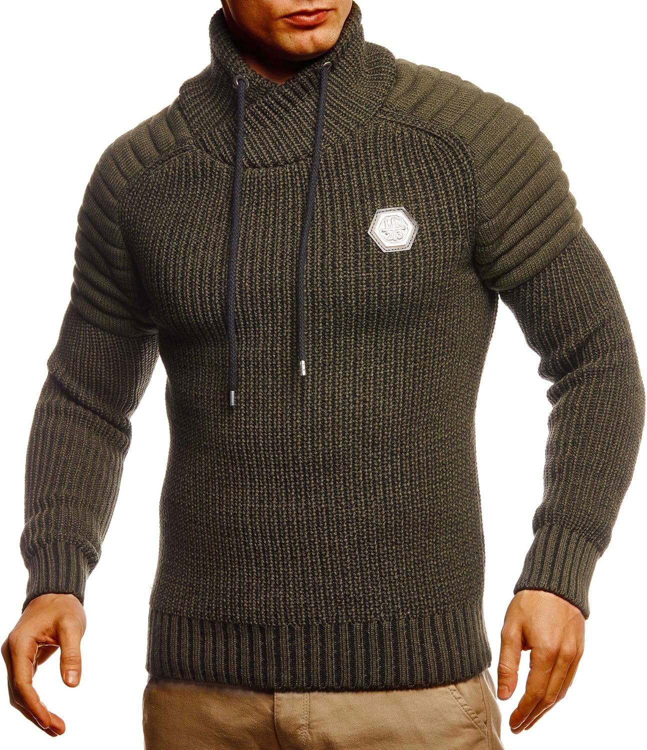Leif Nelson Pullover stickad tröja för män LN-5235