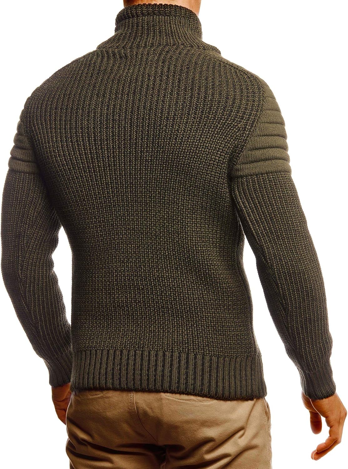 Leif Nelson Pullover stickad tröja för män LN-5235