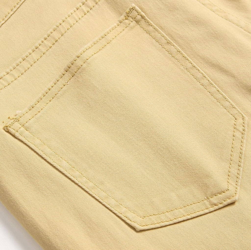 Herr Slim Fit-jeans herr stretch rippade slim fit skinny jeans mode raka ben komfortbyxor