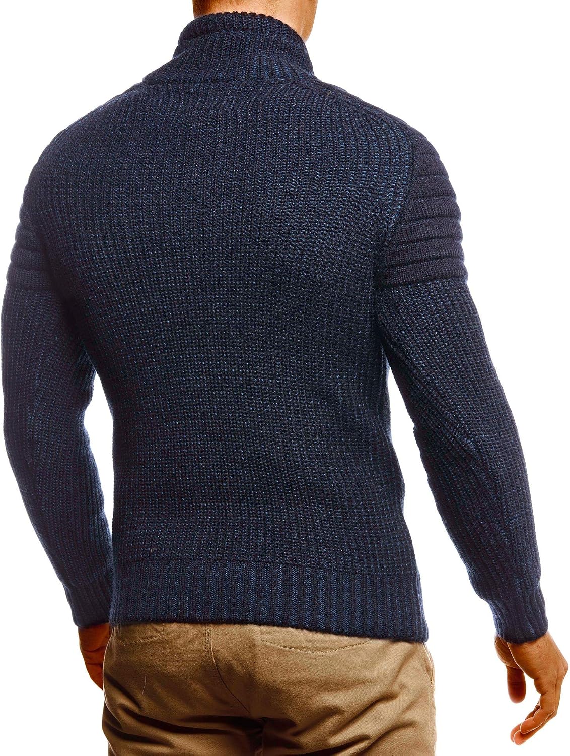 Leif Nelson Pullover stickad tröja för män LN-5235