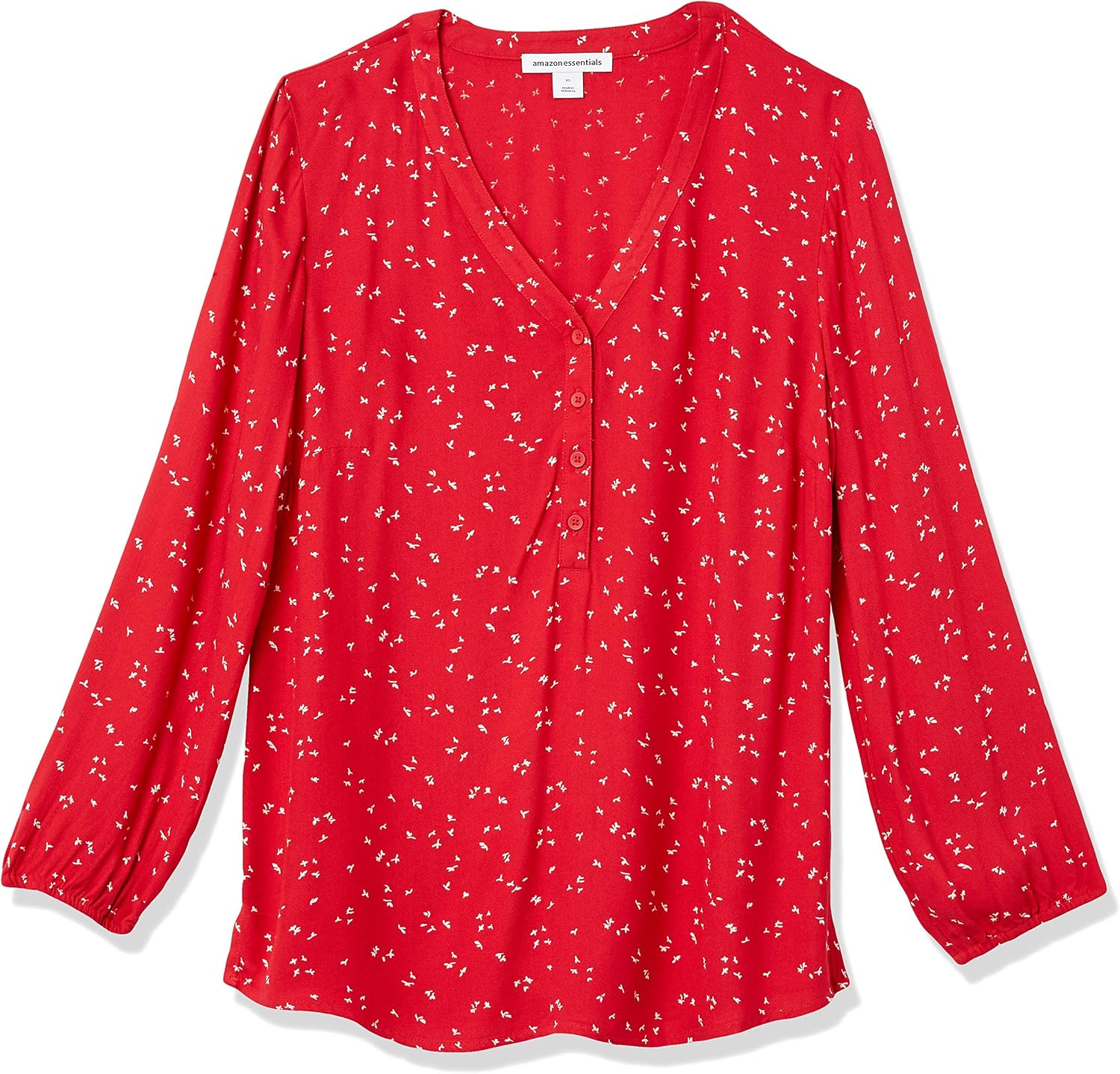 Amazon Essentials dam Popover-skjorta med knapp och trekvartsärmar