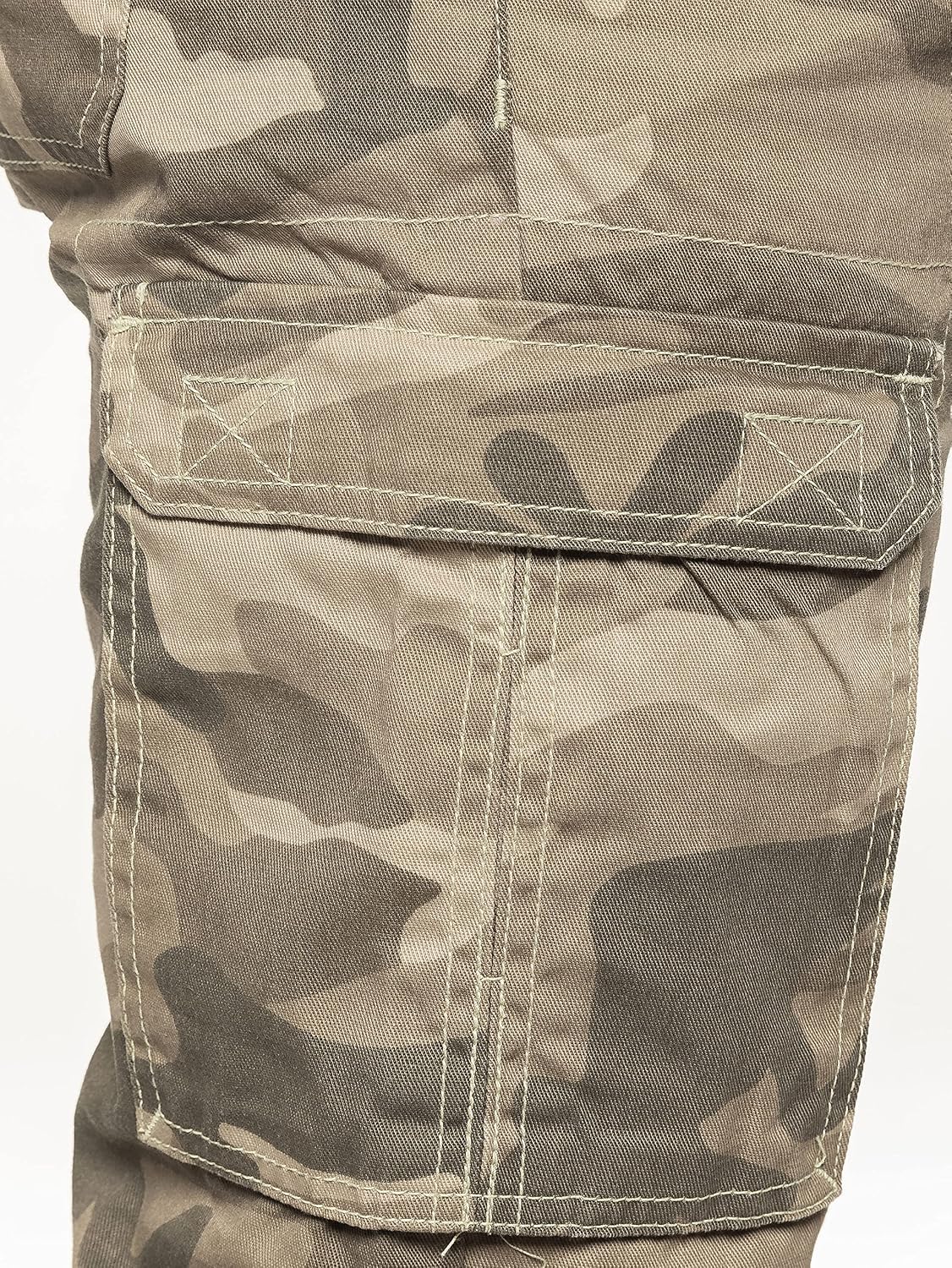 Enzo Herr militär strid joggingbyxor kamouflage cargo kamouflage arbetsbyxor