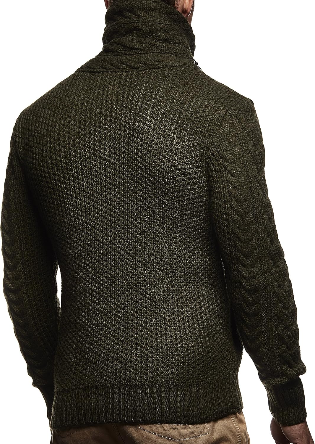 Leif Nelson Herrcardigan, jacka med sjalkrage, LN-4195