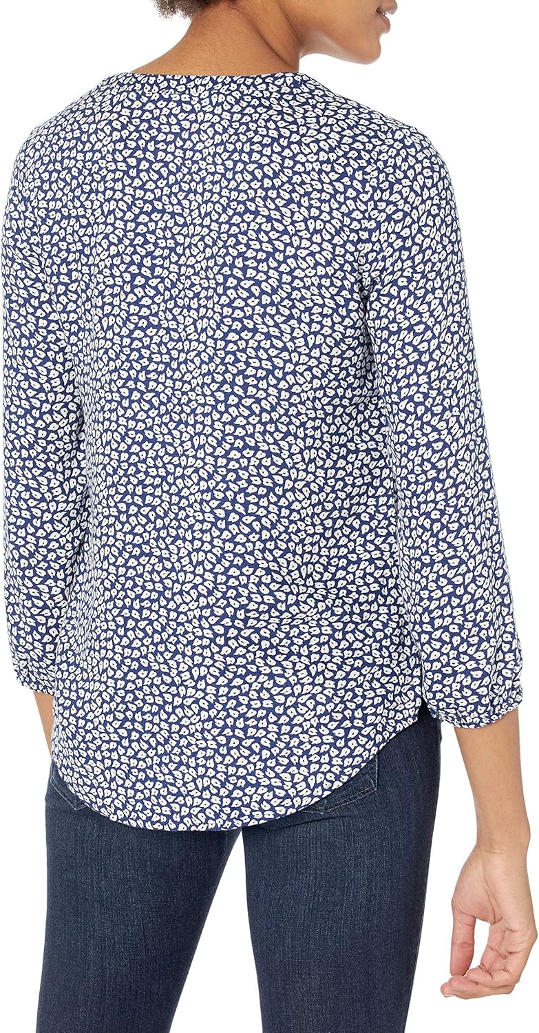 Amazon Essentials dam Popover-skjorta med knapp och trekvartsärmar